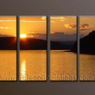 Modern Contemporary oil paintings on Canvas sunrise painting set10109