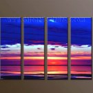 Modern Contemporary oil paintings on Canvas sunrise painting set10112