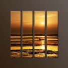 Modern Contemporary oil paintings on Canvas sunrise painting set10114