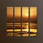 Modern Contemporary oil paintings on Canvas sunrise painting set10114