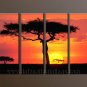 Modern Contemporary oil paintings on Canvas sunrise painting set10115
