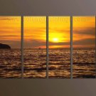 Modern Contemporary oil paintings on Canvas sunrise painting set10117