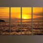 Modern Contemporary oil paintings on Canvas sunrise painting set10117