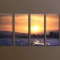 Modern Contemporary oil paintings on Canvas sunrise painting set10118