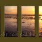 Modern Contemporary oil paintings on Canvas sunrise painting set10120