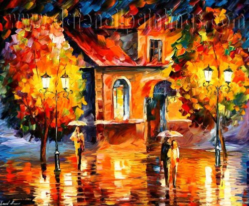 Modern impressionism palette knife oil painting on canvas kp004