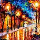 Modern impressionism palette knife oil painting on canvas kp008