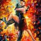Modern impressionism palette knife oil painting on canvas kp014