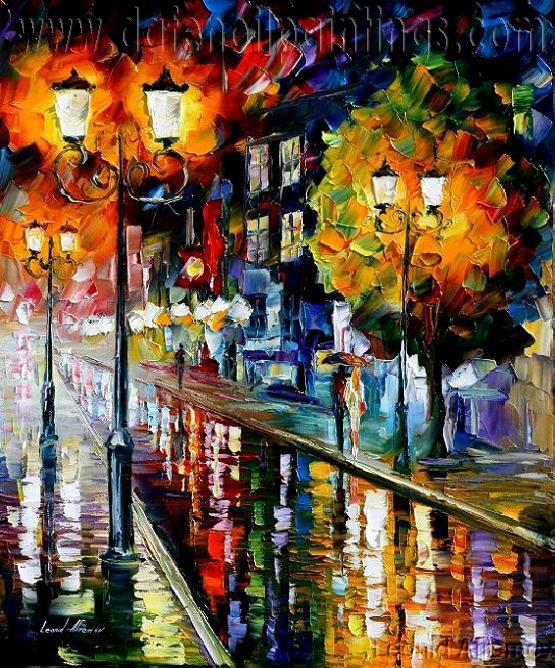 Modern impressionism palette knife oil painting on canvas kp015