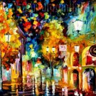 Modern impressionism palette knife oil painting on canvas kp018