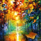Modern impressionism palette knife oil painting on canvas kp019