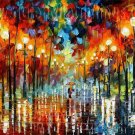 Modern impressionism palette knife oil painting on canvas kp020