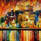 Modern impressionism palette knife oil painting on canvas kp023