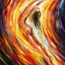 Modern impressionism palette knife oil painting on canvas kp051