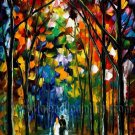 Modern impressionism palette knife oil painting on canvas kp053