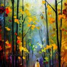 Modern impressionism palette knife oil painting on canvas kp054