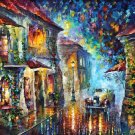 Modern impressionism palette knife oil painting on canvas kp063