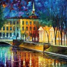 Modern impressionism palette knife oil painting on canvas kp066 Modern impressionism palette knife oil painting on canvas kp066