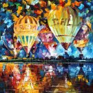 Modern impressionism palette knife oil painting on canvas kp071