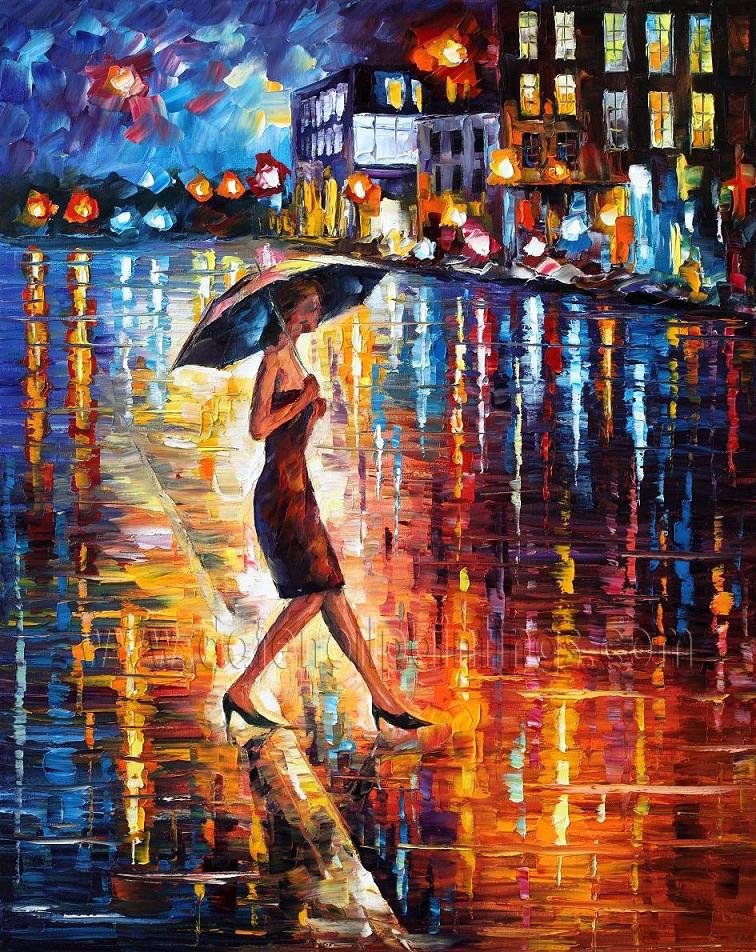 Modern Impressionism Palette Knife Oil Painting On Canvas Kp074