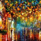 Modern impressionism palette knife oil painting on canvas kp077