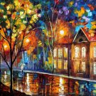 Modern impressionism palette knife oil painting on canvas kp078