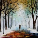 Modern impressionism palette knife oil painting on canvas kp080