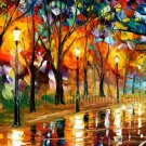 Modern impressionism palette knife oil painting on canvas kp085