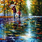 Modern impressionism palette knife oil painting on canvas kp087