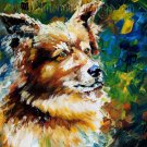 Modern impressionism palette knife oil painting on canvas kp093