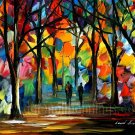 Modern impressionism palette knife oil painting on canvas kp096