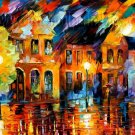Modern impressionism palette knife oil painting on canvas kp105