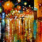 Modern impressionism palette knife oil painting on canvas kp106