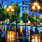 Modern impressionism palette knife oil painting on canvas kp108