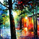 Modern impressionism palette knife oil painting on canvas kp109 Modern impressionism palette knife oil painting on canvas kp109