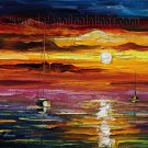 Modern impressionism palette knife oil painting on canvas kp117
