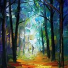 Modern impressionism palette knife oil painting on canvas kp124
