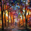 Modern impressionism palette knife oil painting on canvas kp127