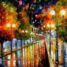 Modern impressionism palette knife oil painting on canvas kp130