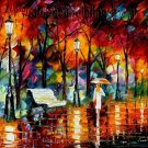 Modern impressionism palette knife oil painting on canvas kp137
