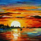 Modern impressionism palette knife oil painting on canvas kp139