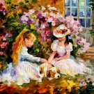 Modern impressionism palette knife oil painting on canvas kp149