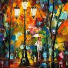 Modern impressionism palette knife oil painting on canvas kp154