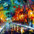 Modern impressionism palette knife oil painting on canvas kp155