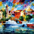 Modern impressionism palette knife oil painting on canvas kp157