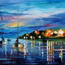 Modern impressionism palette knife oil painting on canvas kp159