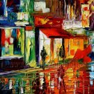 Modern impressionism palette knife oil painting on canvas kp160
