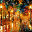 Modern impressionism palette knife oil painting on canvas kp161