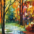 Modern impressionism palette knife oil painting on canvas kp162