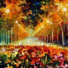 Modern impressionism palette knife oil painting on canvas kp163
